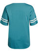 Sporty oversized college T-shirt, Blue, Packshot image number 1