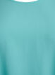 Blouse with short sleeves and a round neckline, Light Blue, Packshot image number 2