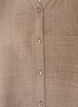 Loose shirt with V-neck, Brown, Packshot image number 2