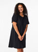 Cotton t-shirt dress, Black, Model image number 0