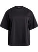 Oversized T-shirt with half sleeves, Black, Packshot image number 0