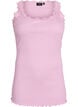 Top with lace trim, Pink, Packshot image number 0