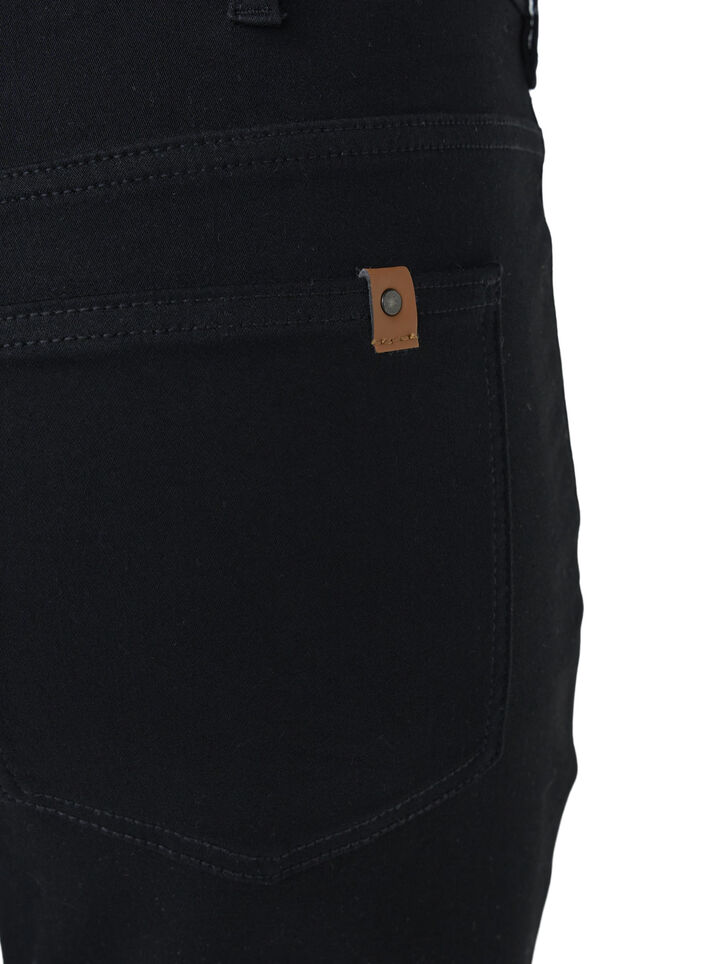High-waisted Amy jeans with button closure, Black, Packshot image number 2