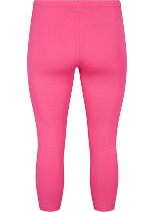 Basic 3/4-length viscose leggings, Raspberry Sorbet, Packshot image number 1
