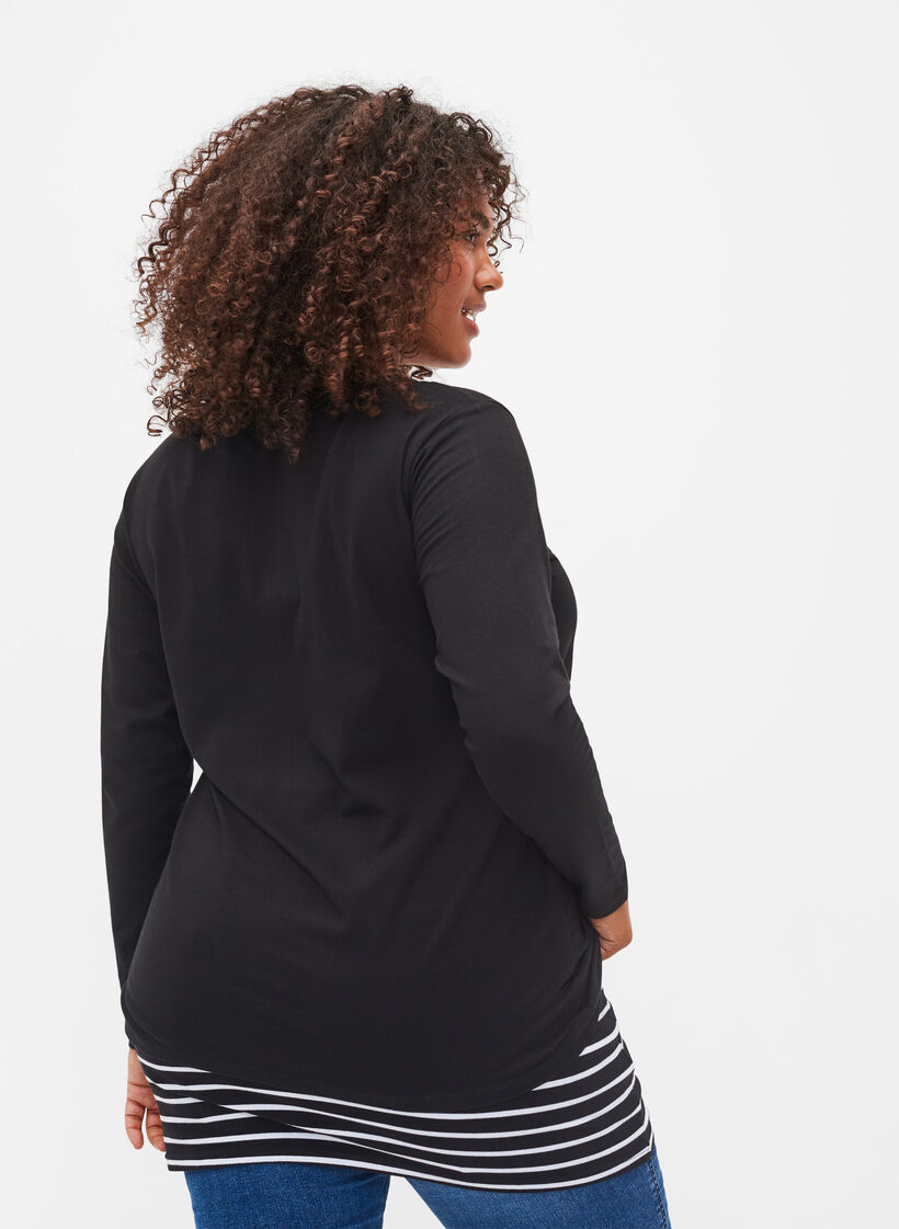 2-pack top extender, Black/Black Stripe, Model image number 1