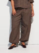 Checked cotton cargo trousers, Brown, Model image number 3