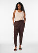 Solid color basic top in cotton, Beige, Model image number 1