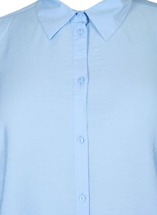Viscose shirt with ruffle detail, Serenity, Packshot image number 2