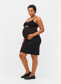 Close-fitting maternity skirt, Black, Model