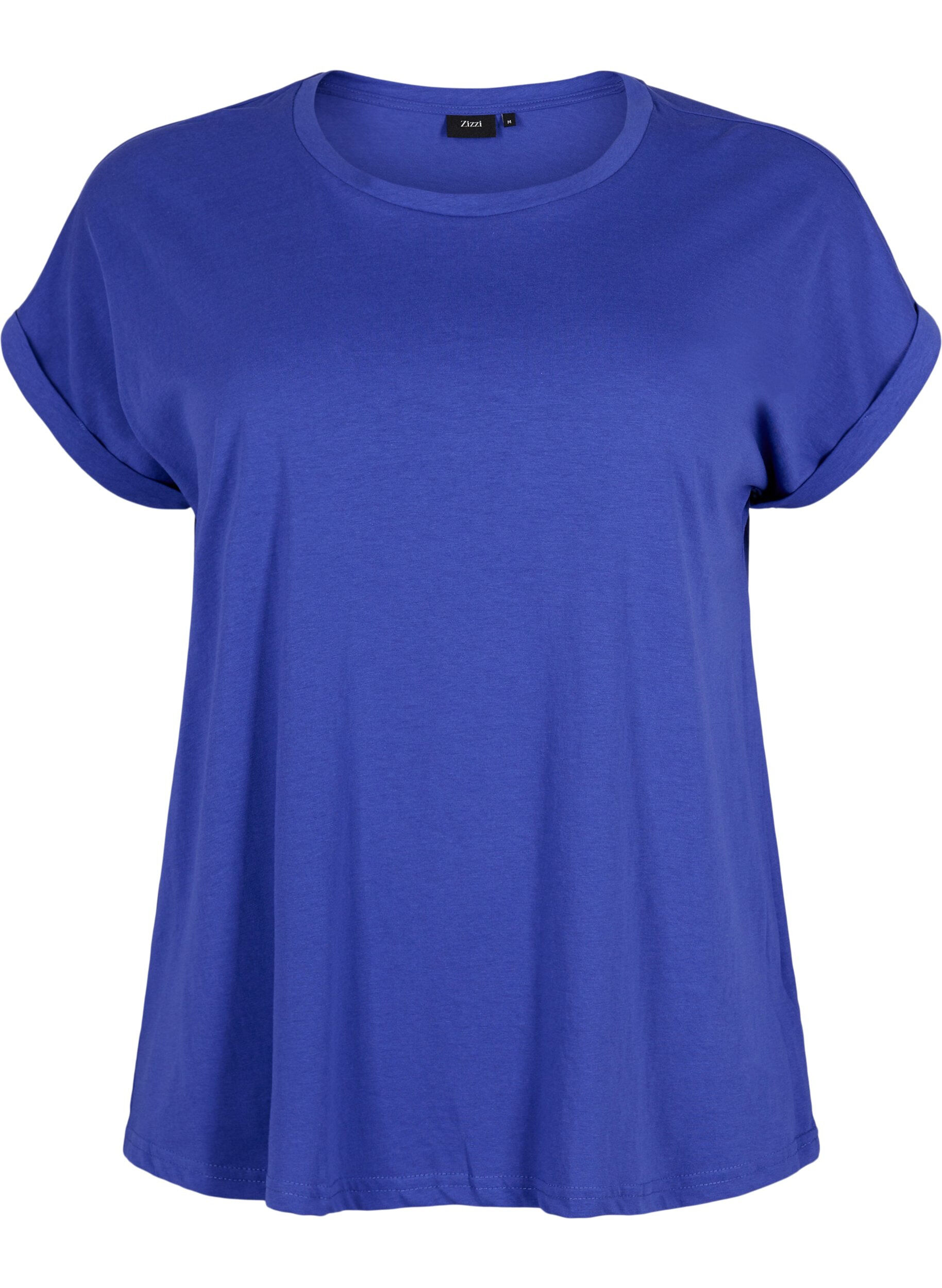 Short sleeved cotton blend t-shirt