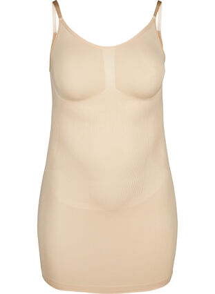 Shapewear dress with thin straps, Nude, Packshot image number 0