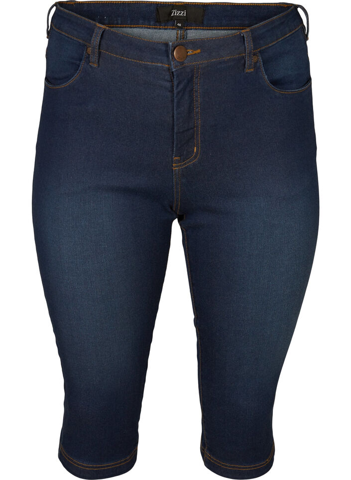 Slim fit Emily capri jeans, Blue denim, Packshot image number 0