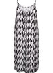 Viscose strap dress with print, Black Swirl AOP, Packshot image number 1