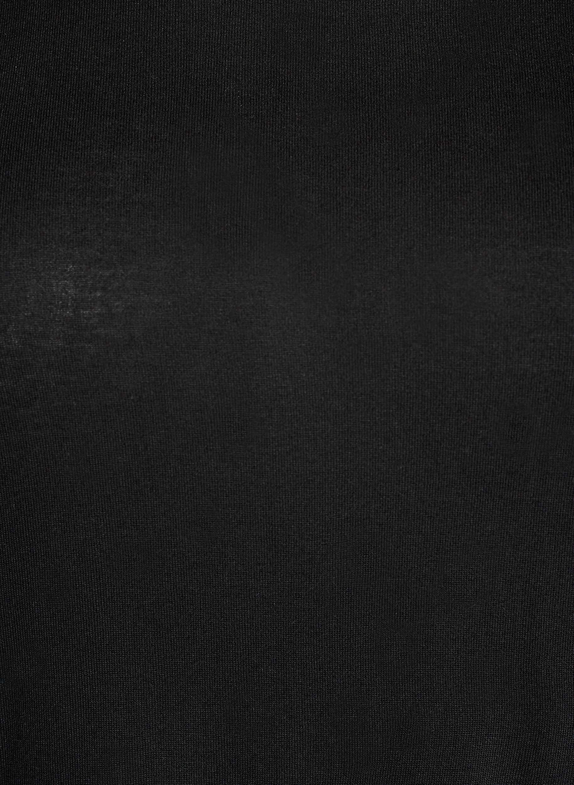 Zizzifashion Long-sleeved blouse in wool and viscose, Black, Packshot image number 2