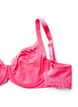 Full cover underwired lace bra, Pink, Packshot image number 3