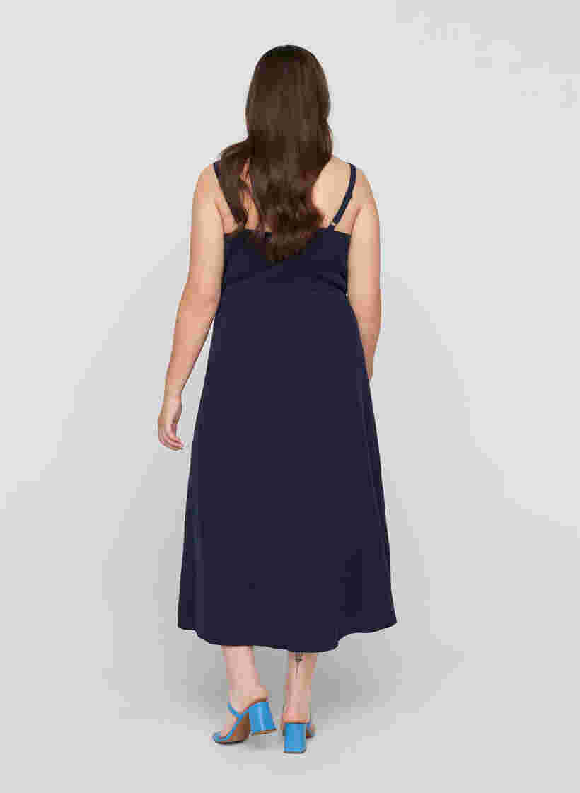 Maxi dress with smock, Night Sky, Model image number 1