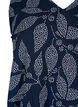 Printed top with V-neck, Navy B. w. Dot Leaf, Packshot image number 2