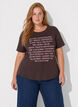 T-shirt with motif, Brown, Model image number 0