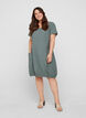 Short-sleeved cotton dress, Green, Model image number 1