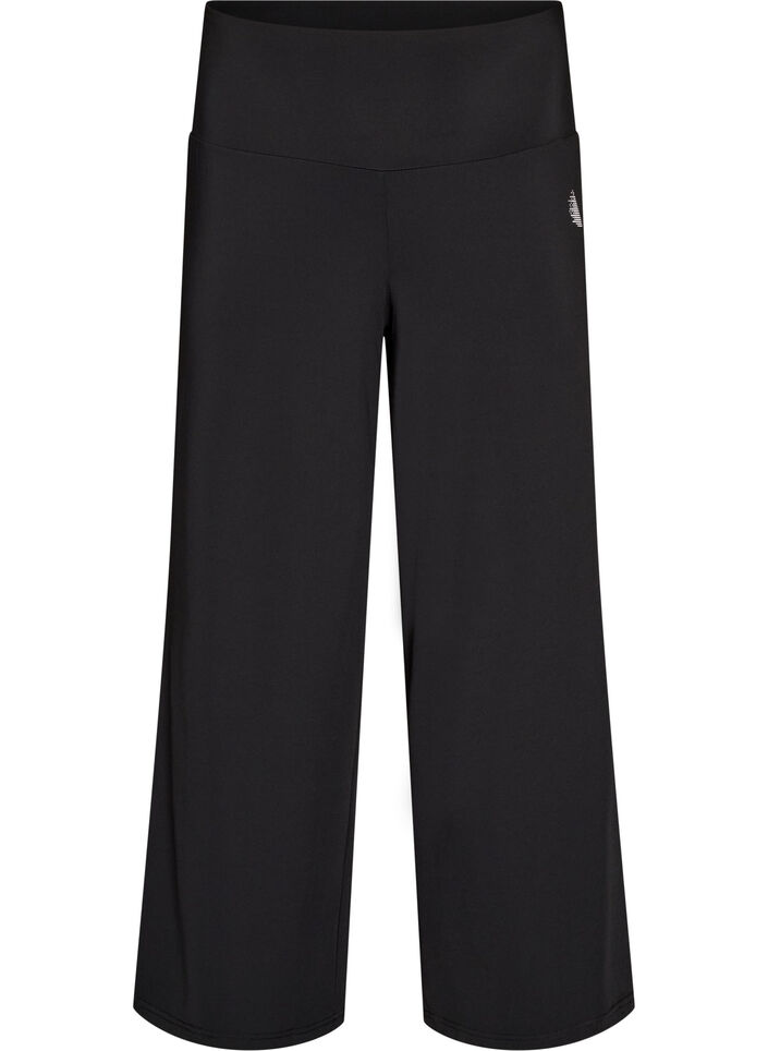 Wide fit training trousers, Black, Packshot image number 0