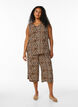 Culotte trousers with print, Brown, Model image number 0