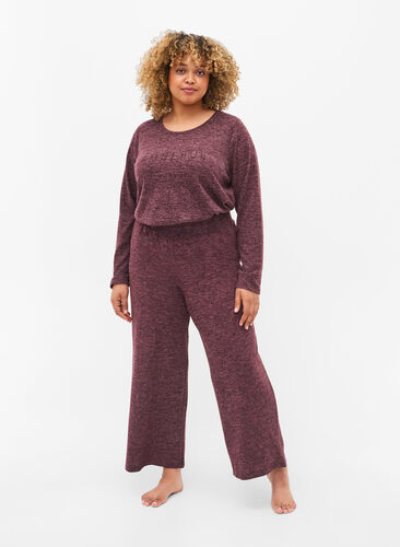 Mottled trousers with elastic in the waist, Port Royal Mel., Model image number 0