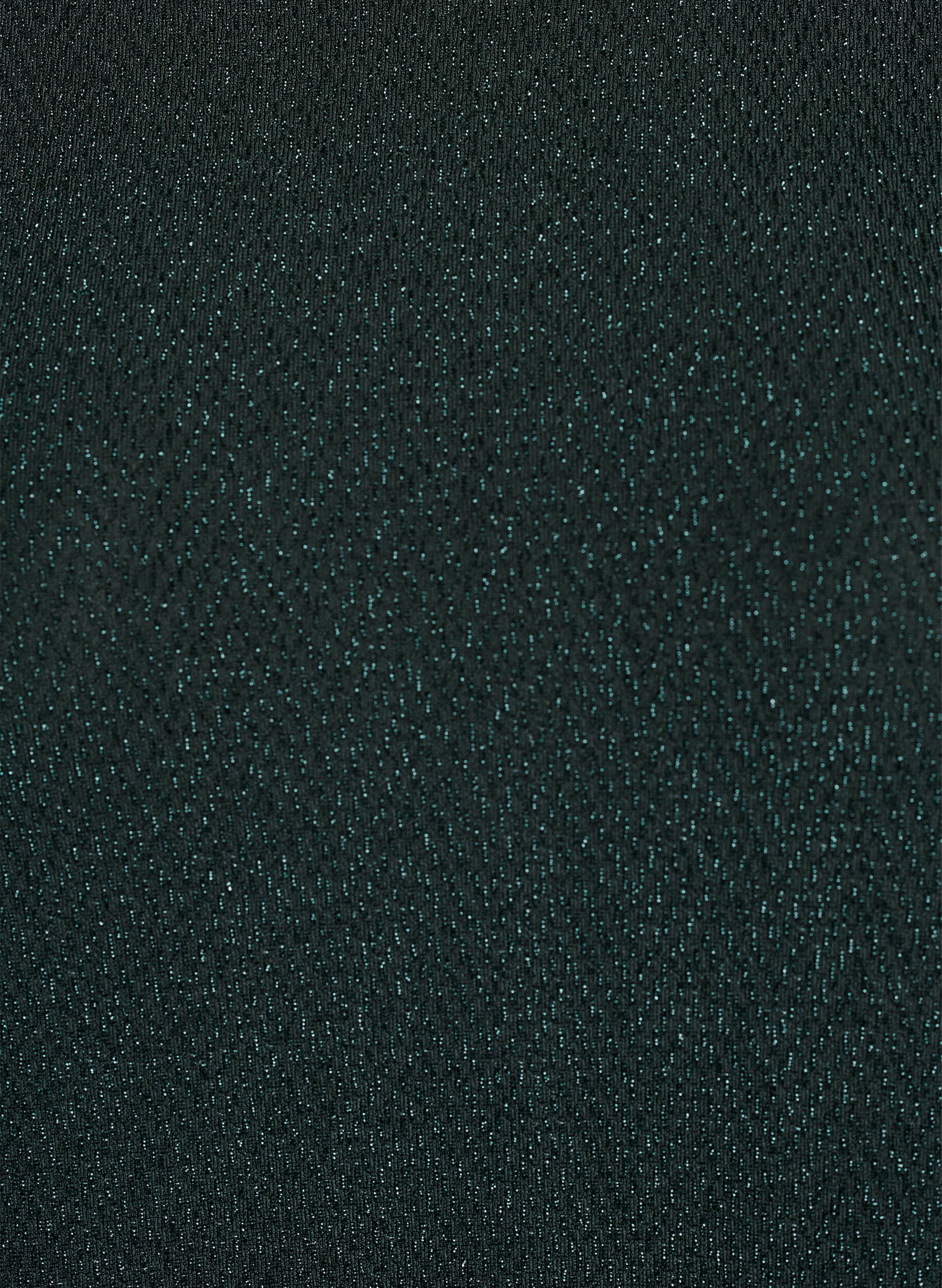 Zizzifashion Blouse with glitter pattern and 3/4 sleeves, Green, Packshot image number 2