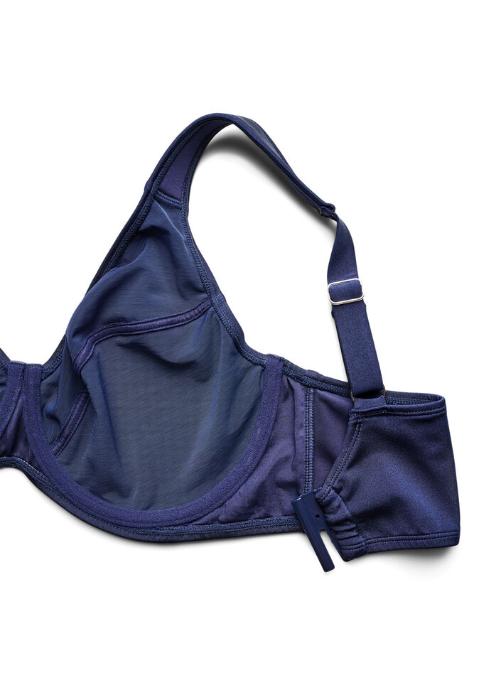 Full cover bikini top with underwire, Blue, Packshot image number 3