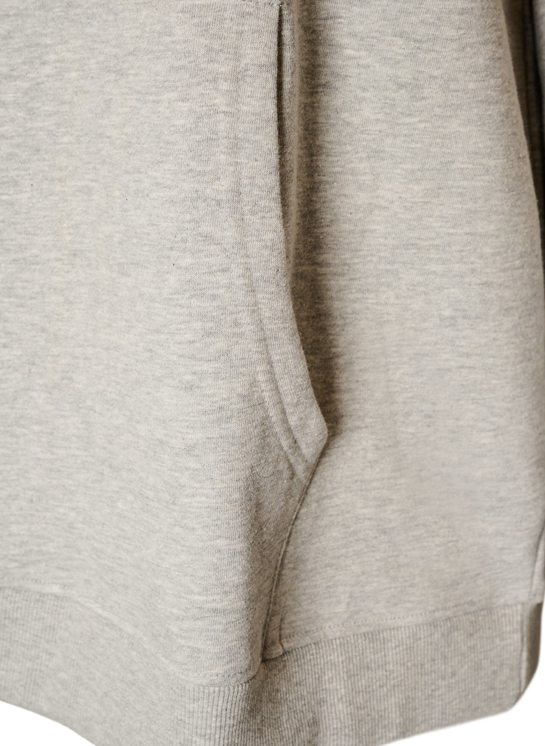 ZizzifashionHoodie with embroidered motif, Grey, Packshot image number 3