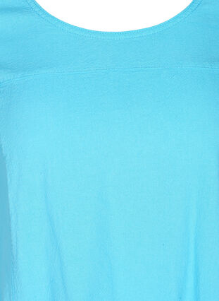 Short sleeve cotton dress, River Blue, Packshot image number 2