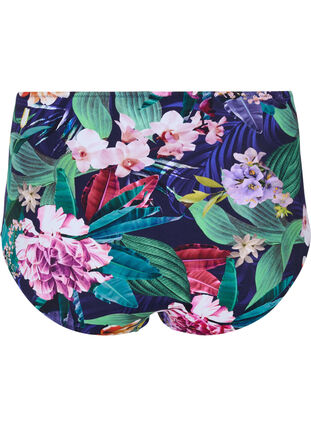 High-waisted bikini bottoms with floral print, Flower Print, Packshot image number 1