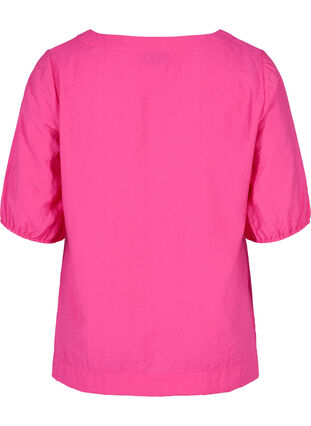 Balloon sleeve blouse, Fuchsia Purple, Packshot image number 1