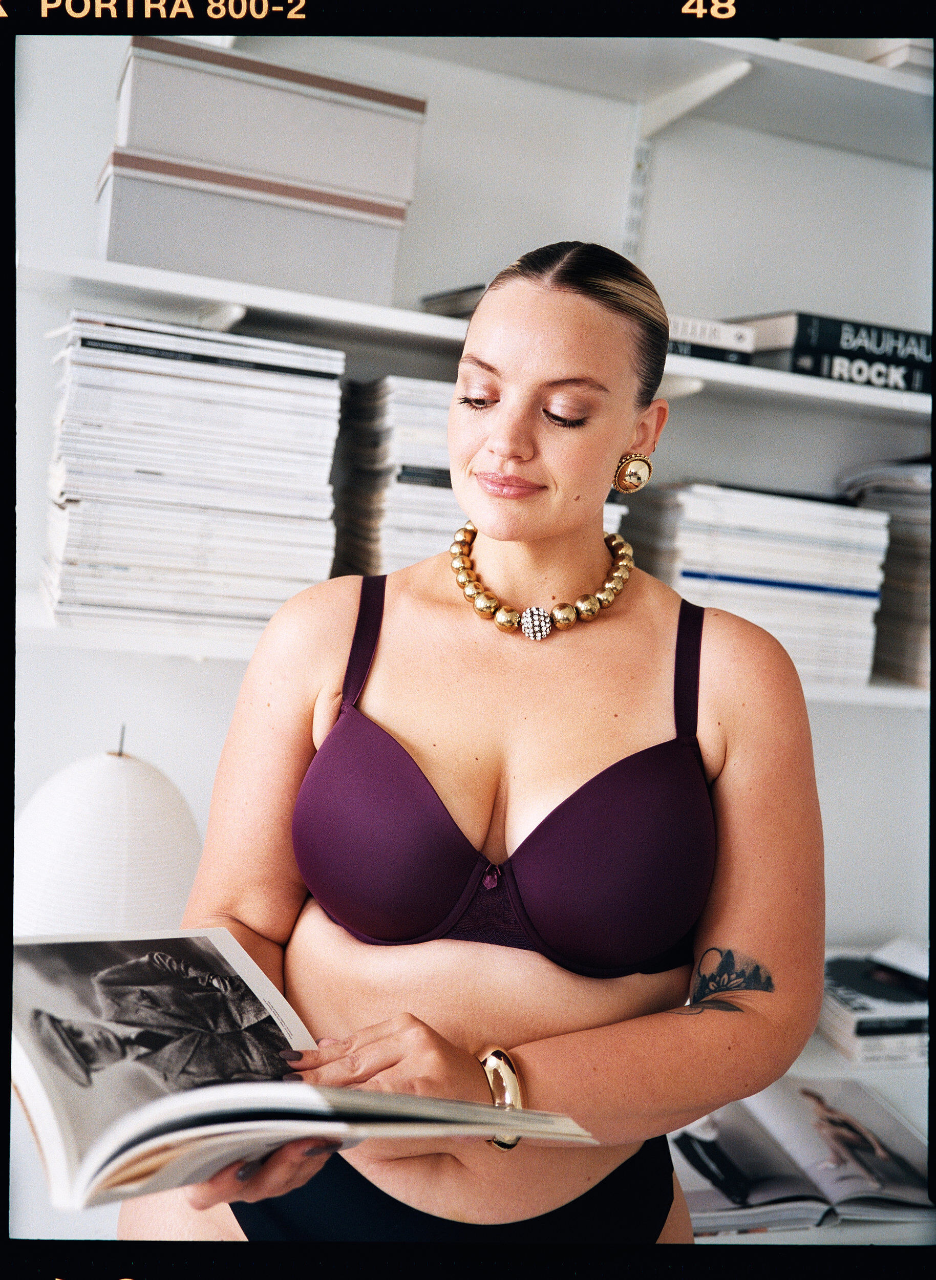 Moulded bra with mesh