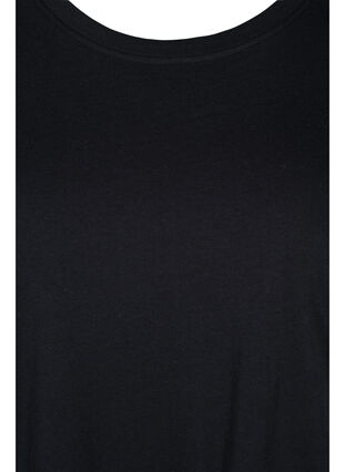 Marled t-shirt with short sleeves, Black, Packshot image number 2