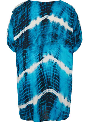 Viscose beach dress with tie-dye print, Tie Dye Print, Packshot image number 1