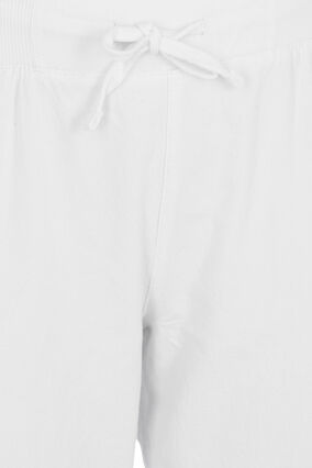 Cotton Capri trousers , Bright White, Packshot image number 2