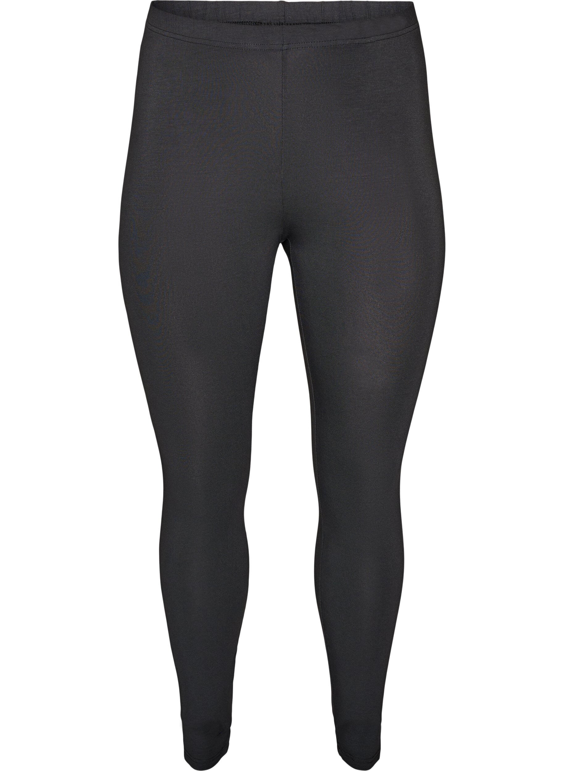 ZizzifashionBasic viscose leggings, Dark Grey, Packshot image number 0