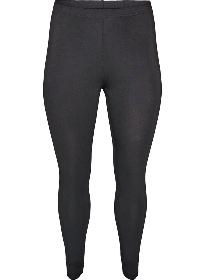 Basic viscose leggings, Dark Grey, Packshot image number 0
