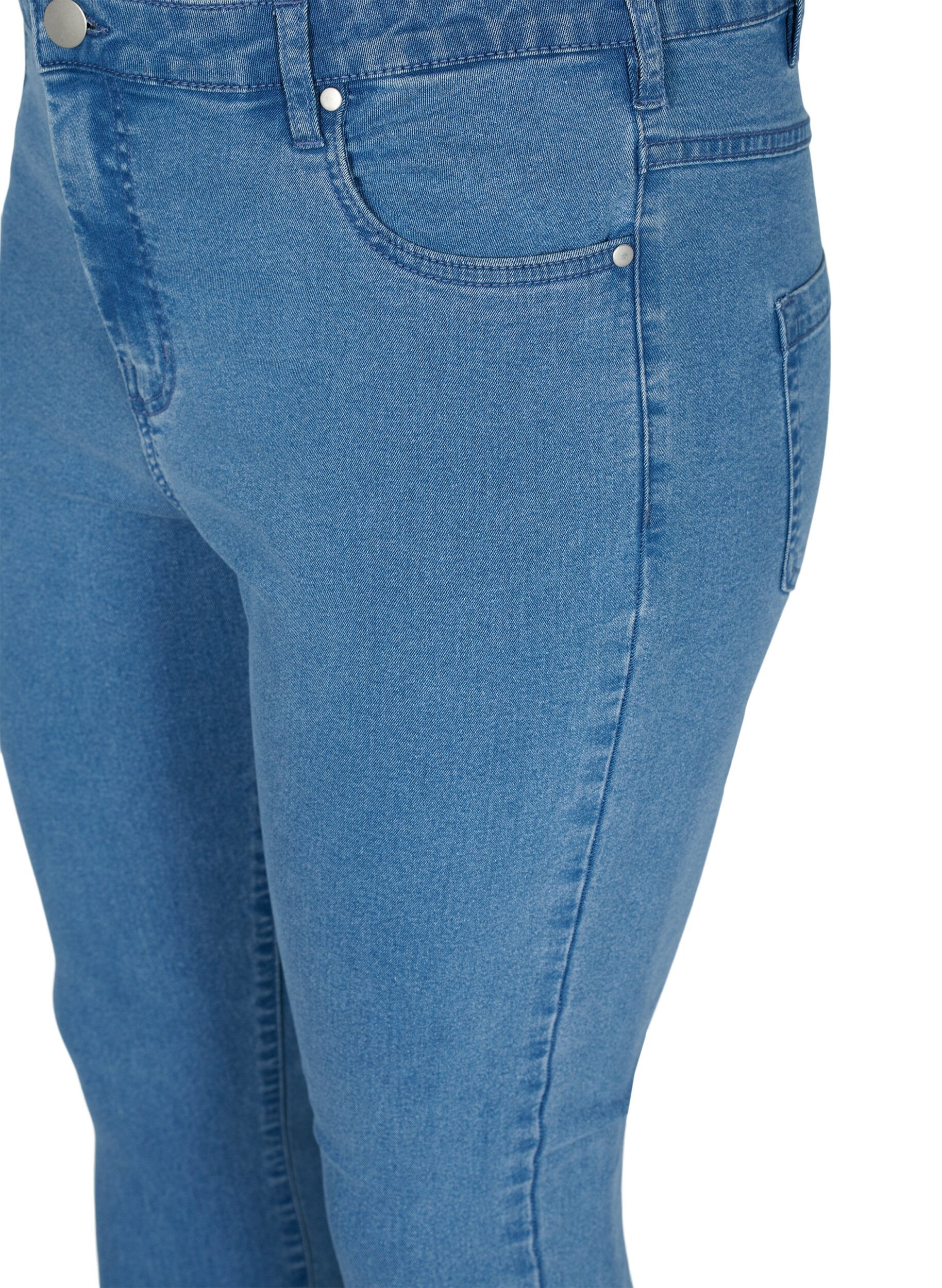 Zizzifashion High-waisted super slim Amy jeans , Light Blue, Packshot image number 2