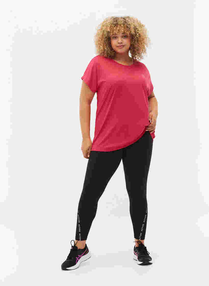 Short sleeved workout t-shirt, Jazzy, Model image number 2