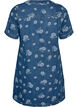 A-line denim dress with floral pattern, Blue, Packshot image number 1