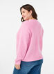 Knit cardigan with v-neck, Pink, Model image number 2