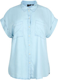 Short-sleeved shirt in lyocell (TENCEL™)