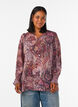 Tunic with paisley print and smocked cuffs, Rose, Model image number 0