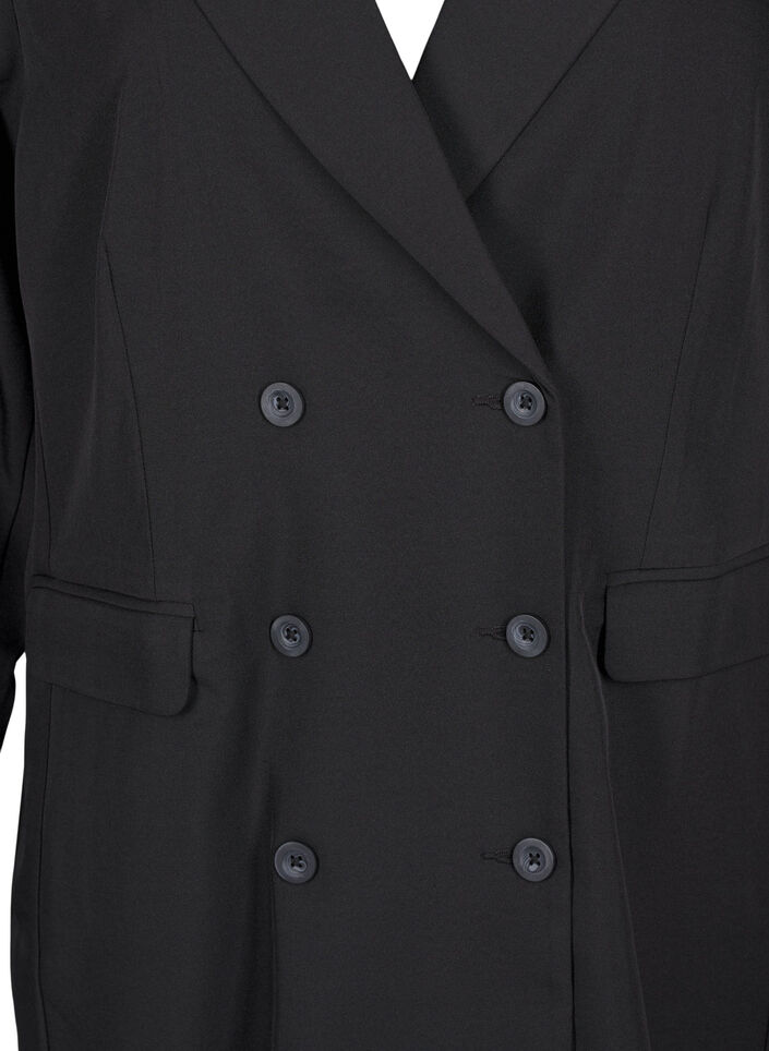 Double-breasted blazer dress, Black, Packshot image number 2