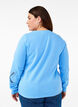 Sweatshirt with embroidered cut-outs, Della Robbia Blue, Model image number 1