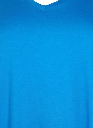 Short sleeve t-shirt with a-shape, French Blue, Packshot image number 2