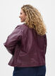 Biker jacket in faux leather, Dark Bordeaux, Model image number 2