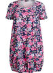 Short-sleeved cotton dress with print, Blue, Packshot image number 0