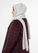 Knitted hooded scarf, Grey, Model image number 1